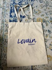 Sacola tote de lona Levain Bakery 14” X 16” lembrança de táxi de Nova York biscoitos famosos, usado comprar usado  Enviando para Brazil