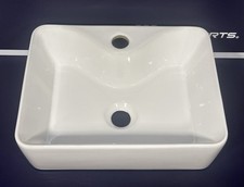 Pia de banheiro vaso retangular cerâmica branca 19"x 15" comprar usado  Enviando para Brazil