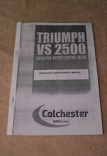 Colchester triumph vs2500 for sale  MANSFIELD