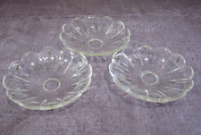 3 qualidade antiga pressionado cristal bobeche vela copo candelabro luz peças B73 comprar usado  Enviando para Brazil