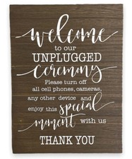 Welcome unplugged wedding for sale  Charlestown