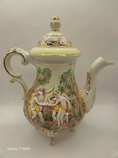 Vintage capodimonte teapot for sale  HOUGHTON LE SPRING