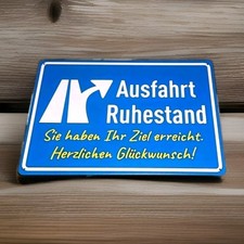 Lustiges blechschild rente gebraucht kaufen Lustiges blechschild rente gebraucht kaufen  Braunschweig