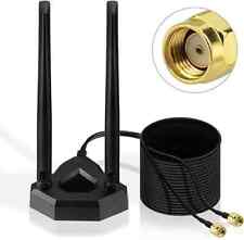 Usado, Antena WiFi aprimorada banda dupla 8dBi 2.4GHz 5GHz 5.8GHz, adaptador RP-SMA interno comprar usado  Enviando para Brazil