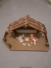 Holz weihnachtskrippe hne gebraucht kaufen  Frankfurt am Main