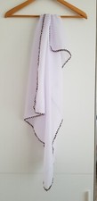 Foulard rectangle blanc d'occasion  Dole
