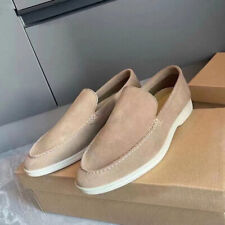 Mocassins masculinos casuais de verão camurça sintética sapatos de condução lisos plus size comprar usado  Enviando para Brazil