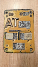 placa distribuidora de gás vintage. Alemanha. 1950–60. Metal pesado 20 a 14 cm comprar usado  Enviando para Brazil