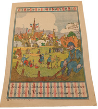 Affiche patriotique emprunt d'occasion Affiche patriotique emprunt d'occasion  Saint-Jean-en-Royans