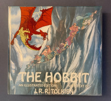 Vintage 1977 The Hobbit An Illustrated Edition Tolkien Abrams HC Slip DJ Art comprar usado  Enviando para Brazil