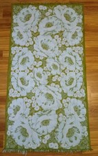 Toalha de banho vintage anos 70 Fieldcrest papoula franja azul verde texturizada esculpida em excelente estado usado  comprar usado  Enviando para Brazil