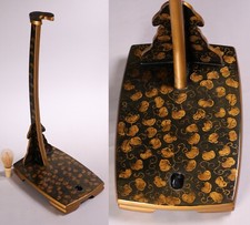 Suporte de espada samurai japonês 24,21 polegadas ouro arabesco TACHI-KAKE era Meiji comprar usado  Enviando para Brazil