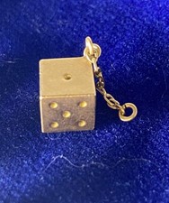 gold dice charm for sale gold dice charm for sale Fond Du Lac