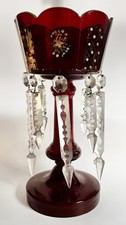 Antique cranberry glass for sale  BELPER