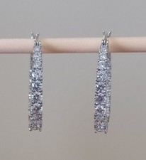Qvc diamonique silver for sale  GLASGOW