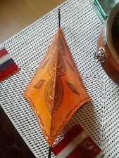Vintage orange leather for sale  BODMIN