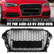 Grelha frontal estilo Audi A3 8V RS3 2014-2016 (quadro preto brilhante + favo de mel) comprar usado  Enviando para Brazil