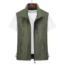 Colete masculino fino casual respirável jaqueta masculina comprar usado  Enviando para Brazil