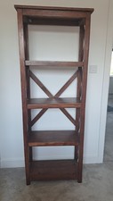 Bookshelf solid acacia for sale  LEYLAND