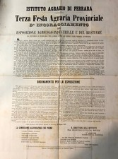 1857 agricoltura ferrara usato  Italia