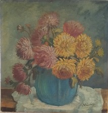ölgemälde chrysanthemen gebraucht kaufen  Elmshorn