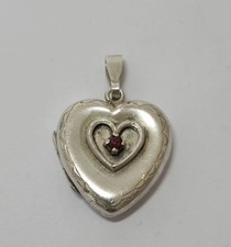 Vintage heart garnet for sale  AYLESBURY