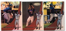 SHANNON STEWART 3 CARTÕES LOTE 2000 TOPPS CONJUNTO DE ETIQUETAS DE OURO 77 CLASSE 1 2 3 PARA BLUE JAYS comprar usado  Enviando para Brazil