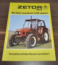 Zetor 6045 Specyfikacja ciągnika Broszura Broszura Broszura na sprzedaż  PL