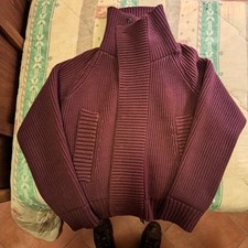 Burberry cardigan burgundy usato  Pratola Peligna