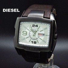Relógio de pulso masculino Diesel DZ-1216 pulseira de couro prata preta estojo de 2 polegadas comprar usado  Enviando para Brazil