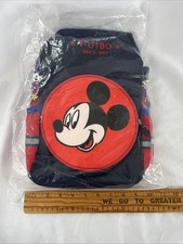 Mochila escolar Disney Mickey Mouse infantil 12" azul vermelha NOVA em plástico, usado comprar usado  Enviando para Brazil