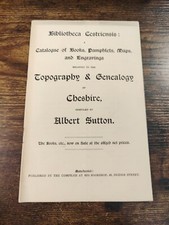 Usado, Bibliotheca Cestriensis: A Catalogue By Albert Sutton (Topography & Genealogy) comprar usado  Enviando para Brazil