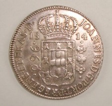 1814-B Brasil, João Príncipe Regente prata 960 Reis UA comprar usado  Enviando para Brazil