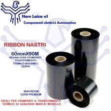 RIBBON NASTRO 60mmX90MT CERA WAX STAMPANTI TRASFERIMENTO TERMICO INTERMEC ZEBRA comprar usado  Enviando para Brazil
