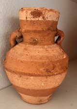 Vaso grego ânfora antigo de terracota vaso de jardim antigo listras pintadas 7"" comprar usado  Enviando para Brazil