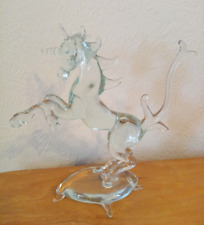 Clear glass unicorn for sale  RUGBY