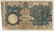 5 lire 1914 usato 5 lire 1914 usato Pignataro Maggiore