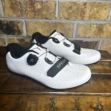 Sapatos de ciclismo Speed 40 feminino masculino couro branco com chuteiras Shimano UE 40 comprar usado  Enviando para Brazil