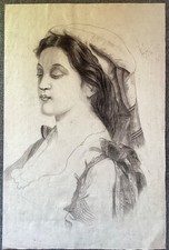 Dessin ancien crayon d'occasion  Puy-l'Évêque