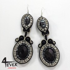 Orecchini soutache black usato  Arezzo