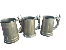 Three vintage pewter for sale  DUNFERMLINE