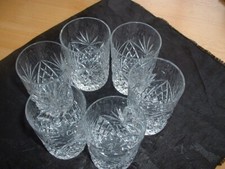 Cut glass tumblers for sale  SOUTHPORT