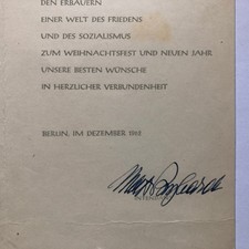 Max Burghardt (1893-1977) - oryginalny autograf - rozmiar 21 x 10 cm na sprzedaż  Wysyłka do Poland