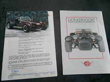 Brochure donkervoort s8a d'occasion  Expédié en Belgium