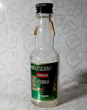 Wolfschmidt Genuíno Vodka Seagram Vintage Mini Garrafa Aérea 1/10 Pinta Vazia comprar usado  Enviando para Brazil