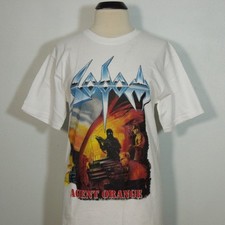 Camiseta SODOM Agent Laranja S PEQUENA BRANCA Masculina Logotipo de Banda comprar usado  Enviando para Brazil
