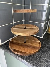 Tiered wooden cake for sale  SWINDON