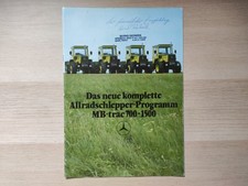 1982 Mercedes-Benz MB-trac 700-1500 Program ciągników na wszystkie koła [DE] - broszura, używany na sprzedaż  PL