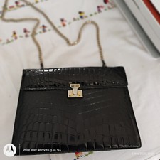 Sac crocodile véritable d'occasion  Grugies