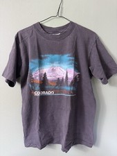 Vintage Oneita Colorado Grande Preto Ponto Único Viagem Cênica, usado comprar usado  Enviando para Brazil